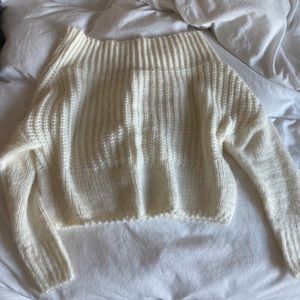 Soft off the shoulder sweater